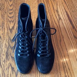 Vince Black Suede Booties